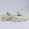 Bottega Veneta Puddle Shearling Cozy Matt Rubber Low Top Shoes in Ivory Secondhand