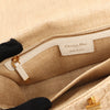 Dior Caro Raffia x Leather Medium Shoulder Bag in Beige Secondhand