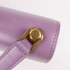 Saint Laurent Paris Carre Leather Shoulder bag in Purple Secondhand