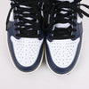 Nike Air Jordan Leather High-Top Sneakers in White x Navy DZ5485-401 Secondhand