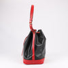 LOUIS VUITTON Epi Leather Noe Shoulder Bag in Black x Castilian Red Secondhand