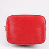 LOUIS VUITTON Epi Leather Noe Shoulder Bag in Black x Castilian Red Secondhand