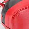 LOUIS VUITTON Epi Leather Noe Shoulder Bag in Black x Castilian Red Secondhand