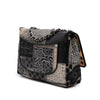 Chanel Jumbo PVC and Tweed Patchwork Single Flap Secondhand
