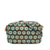 Miu Miu Goatskin Madras Floral Print Double Zip Camera Bag Secondhand