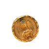Chanel CC Gold Plated Round Clip On Earrings Secondhand