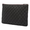 Chanel Large Quilted Nylon O Case Clutch Secondhand