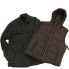 CC Collection Corneliani Wool Jacket with Removable Puffer Vest, Size 50 Secondhand