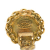 Chanel CC Gold Plated Round Clip On Earrings Secondhand