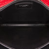 Saint Laurent Croc Embossed Leather Monogram Cassandra Clasp Bag Secondhand