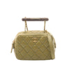 Chanel Mini Quilted Lambskin Wenge Wood Bowling Bag Secondhand