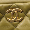 Chanel Mini Quilted Lambskin Wenge Wood Bowling Bag Secondhand