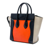 Celine Micro Tricolor Leather Luggage Tote Secondhand