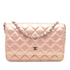 Chanel Quilted Iridescent Lambskin Wallet on Chain Secondhand
