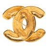 Secondhand Chanel Gold Plated CC Quilted Brooch