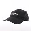 CELINE Embroidered Logo Adjustable Hat in Black Secondhand