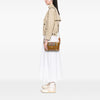 Burberry House Check Canvas and Leather Trimmed Bridle Crossbody Secondhand