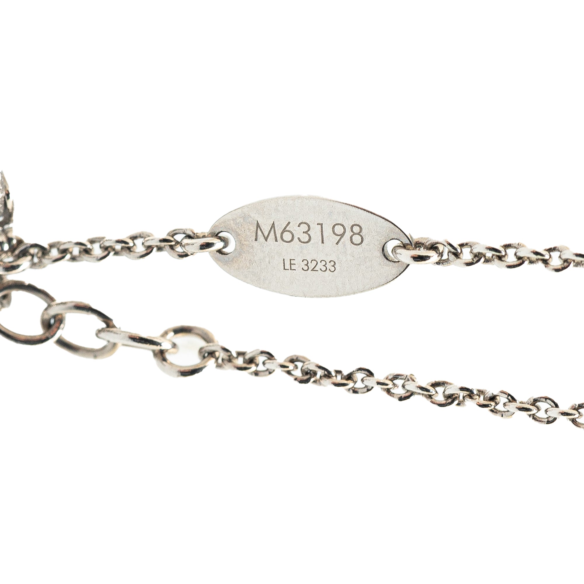 Louis Vuitton Silver Plated Essential V Supple Bracelet