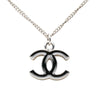 Chanel CC Brass Enamel Logo Necklace Secondhand