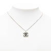 Chanel CC Brass Enamel Logo Necklace Secondhand