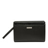 Burberry Check Embossed Leather Trimmed Clutch Secondhand