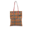 Secondhand Burberry House Check Canvas Rainbow Tote