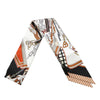 Hermès Bouquets Sellier Silk Twilly Scarf Secondhand