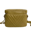 Chanel CC Chevron Caviar Vanity Case with Chain Secondhand