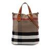 Burberry Medium Mega Check Canvas Tottenham Brit Satchel Secondhand