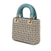 Dior Mini Canvas Honeycomb Embroidery Crystal Lady Dior Secondhand
