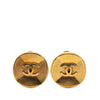 Chanel Gold Plated CC Clip on Earrings Secondhand