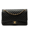 Chanel Jumbo Classic Chevron Lambskin Double Flap Secondhand