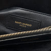 Saint Laurent Medium Calfskin and Suede Chevron Monogram College Satchel Secondhand