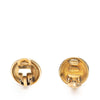 Chanel Gold Plated CC Button Clip on Earrings Secondhand