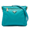 Prada Saffiano Trimmed Tessuto Zip Top Crossbody Secondhand