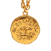 Chanel Gold Plated CC Medallion Coin Pendant Necklace Secondhand