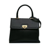 Ferragamo Leather Gancini Trifolio Satchel Secondhand