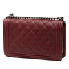Chanel Medium Quilted Lambskin Double Stitch Boy Flap Secondhand
