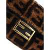 Fendi Medium Zucca Shearling Baguette Satchel Secondhand