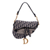 Dior Oblique Embroidered Canvas Saddle Bag Secondhand
