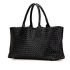 Bottega Veneta Medium Lambskin Intreccio Cabat Tote Secondhand