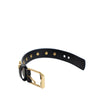 Saint Laurent Calfskin Studded De Force Bracelet Secondhand