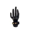 Saint Laurent Calfskin Studded De Force Bracelet Secondhand
