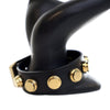 Saint Laurent Calfskin Studded De Force Bracelet Secondhand