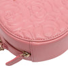 Chanel CC Embossed Caviar Camellia Round Clutch With Chain Secondhand