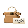 Fendi Nano Calfskin Peekaboo ISeeU Maxi Handle Satchel Secondhand