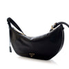 Prada Large Calfskin Demi Lune Shoulder Bag Secondhand