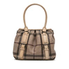 Burberry Smoke Check Coated Canvas Northfield Satchel Secondhand