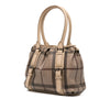 Burberry Smoke Check Coated Canvas Northfield Satchel Secondhand