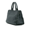 Prada Goatskin Woven Madras Satchel Secondhand